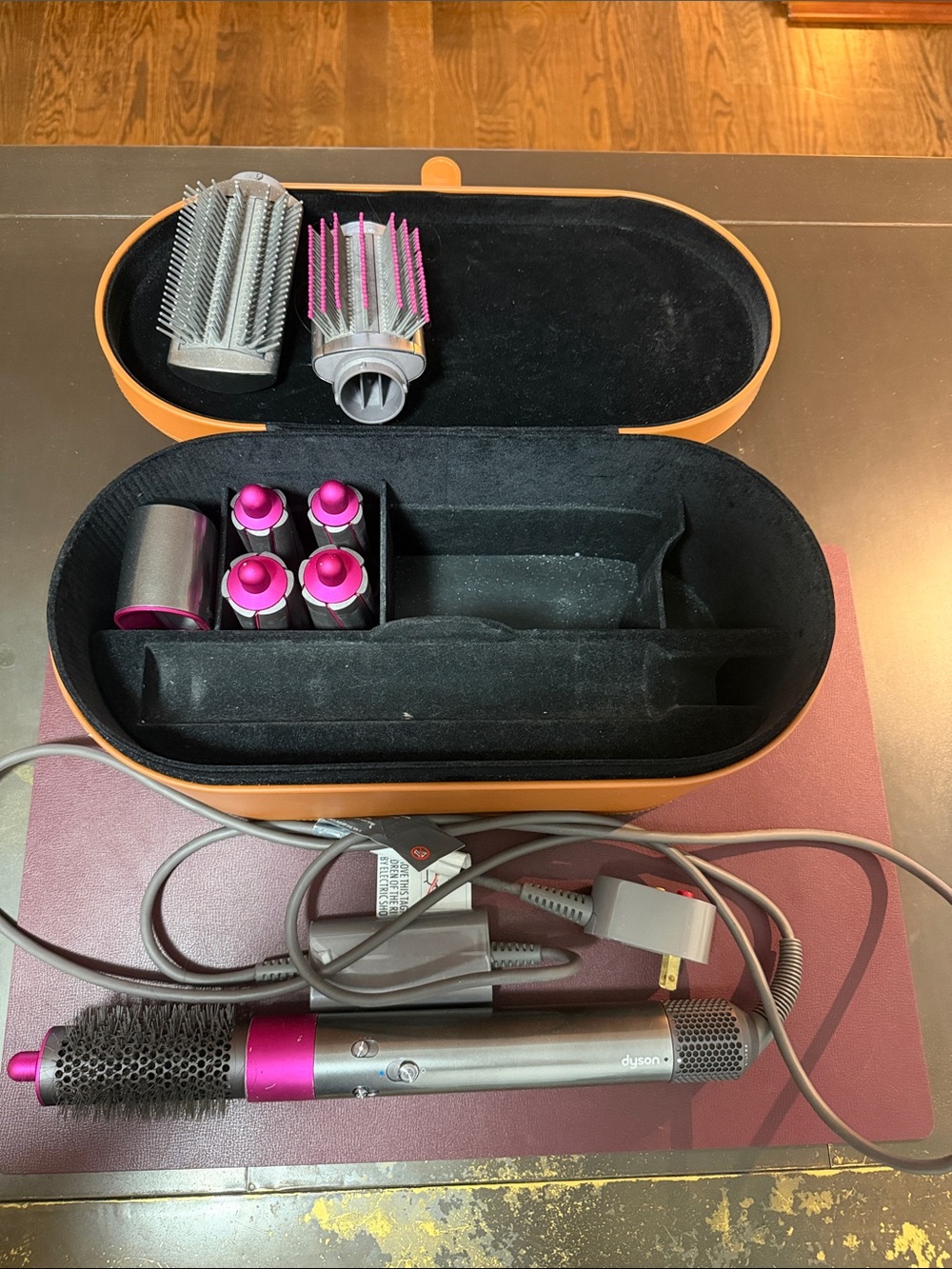 Dyson Airwrap Set in Pink and Gray